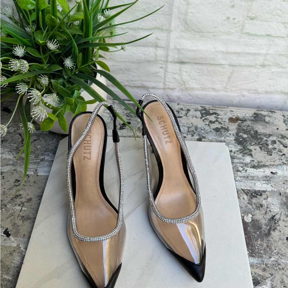 Schutz Audrey Slingback Pointed Toe Pump women size 6.5 - Picture 6 of 11